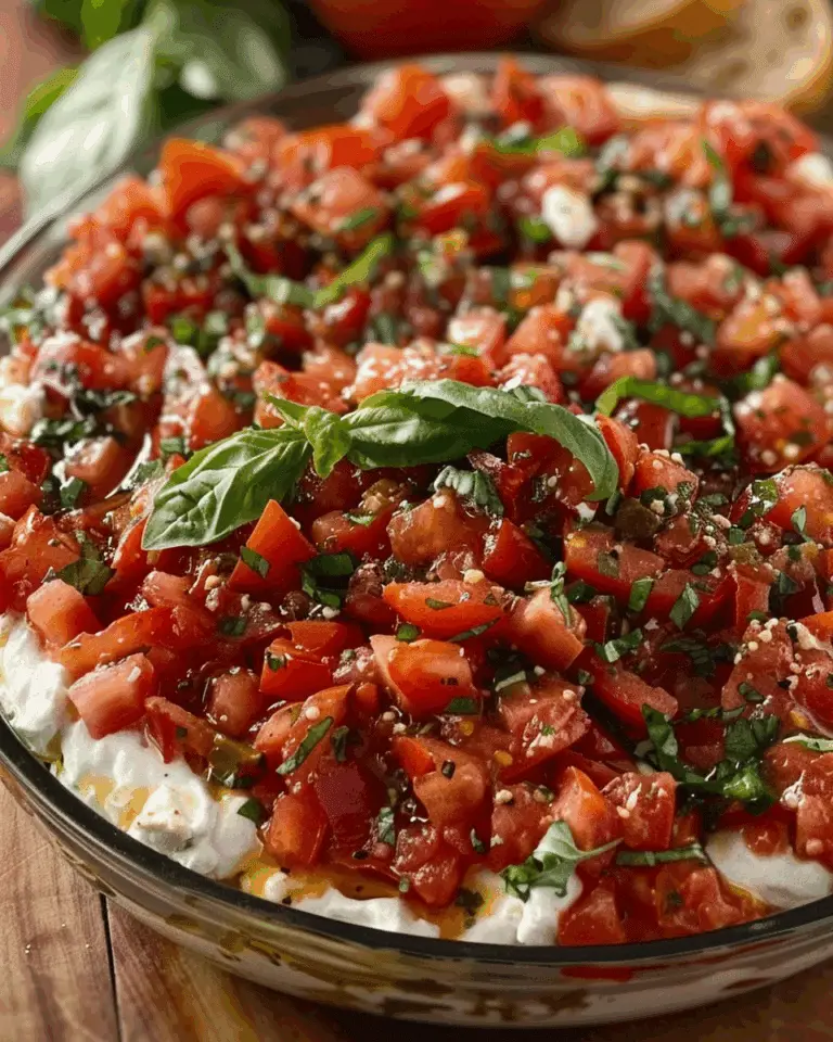 Bruschetta Dip: A Vibrant and Flavorful Appetizer to Delight Your Guests