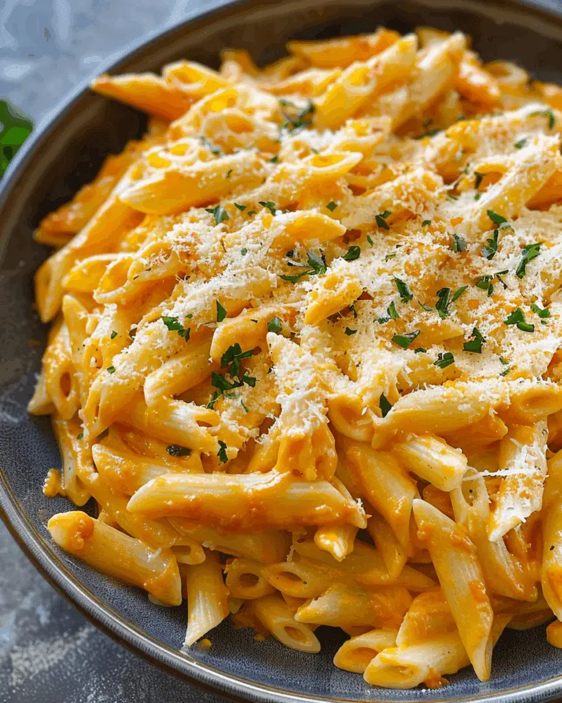 Cheesy Orange Pasta