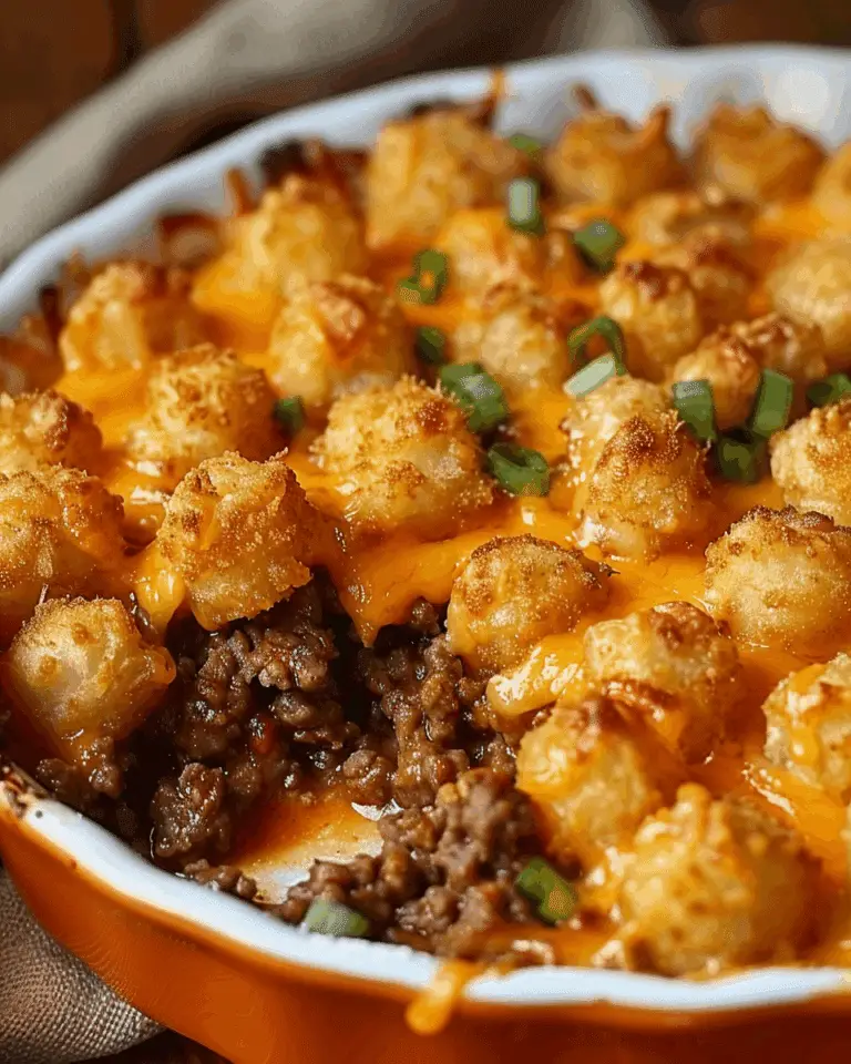 Tater Tot Casserole with Ground Beef