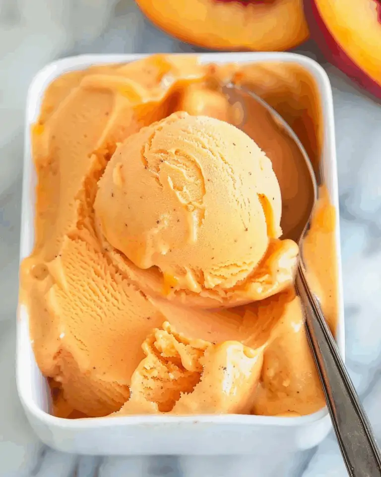 The Best Peach Sorbet Without Ice Cream Maker
