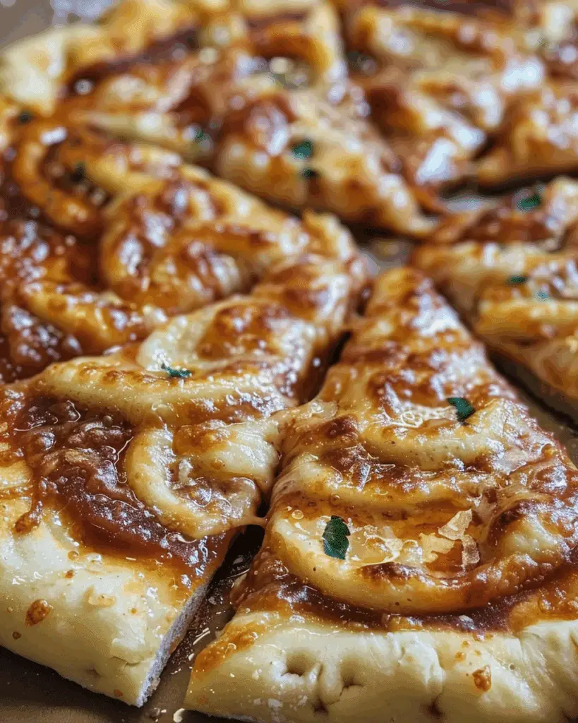 Cinnamon Sugar Pizza Made with Biscuits