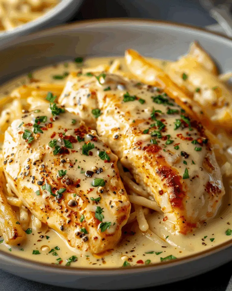 Chicken Fillet in Spicy, Creamy Garlic-Parmesan Sauce