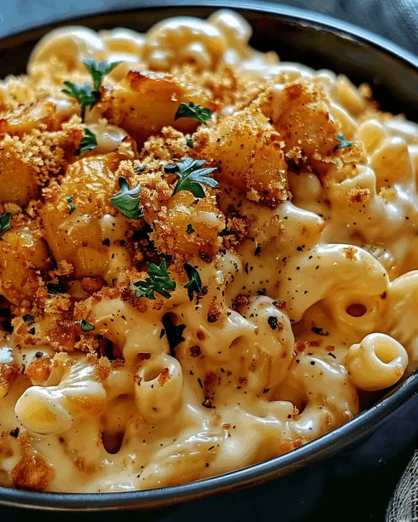 Creamy Honey Pepper Chicken Mac and Cheese Delight