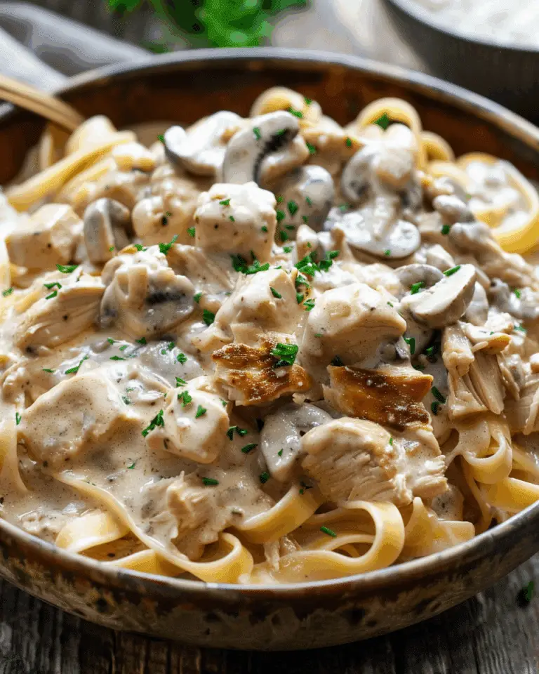 Creamy Chicken Stroganoff