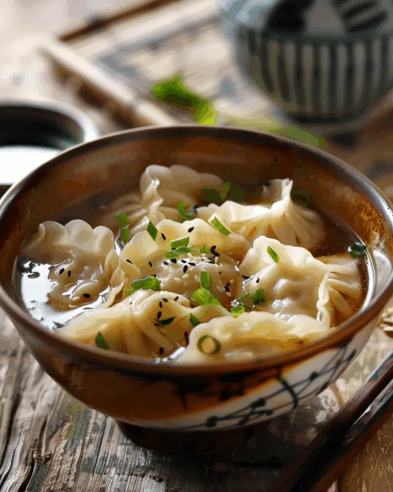 Gyoza Soup (Japanese Dumpling Soup)