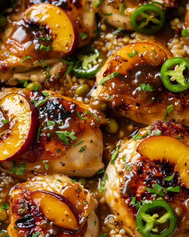 Jalapeño Peach Glazed Chicken