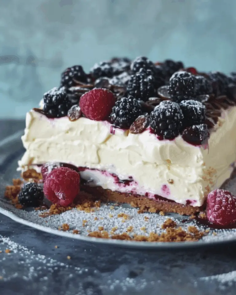 No‑Bake Lemon‑Blueberry Dessert