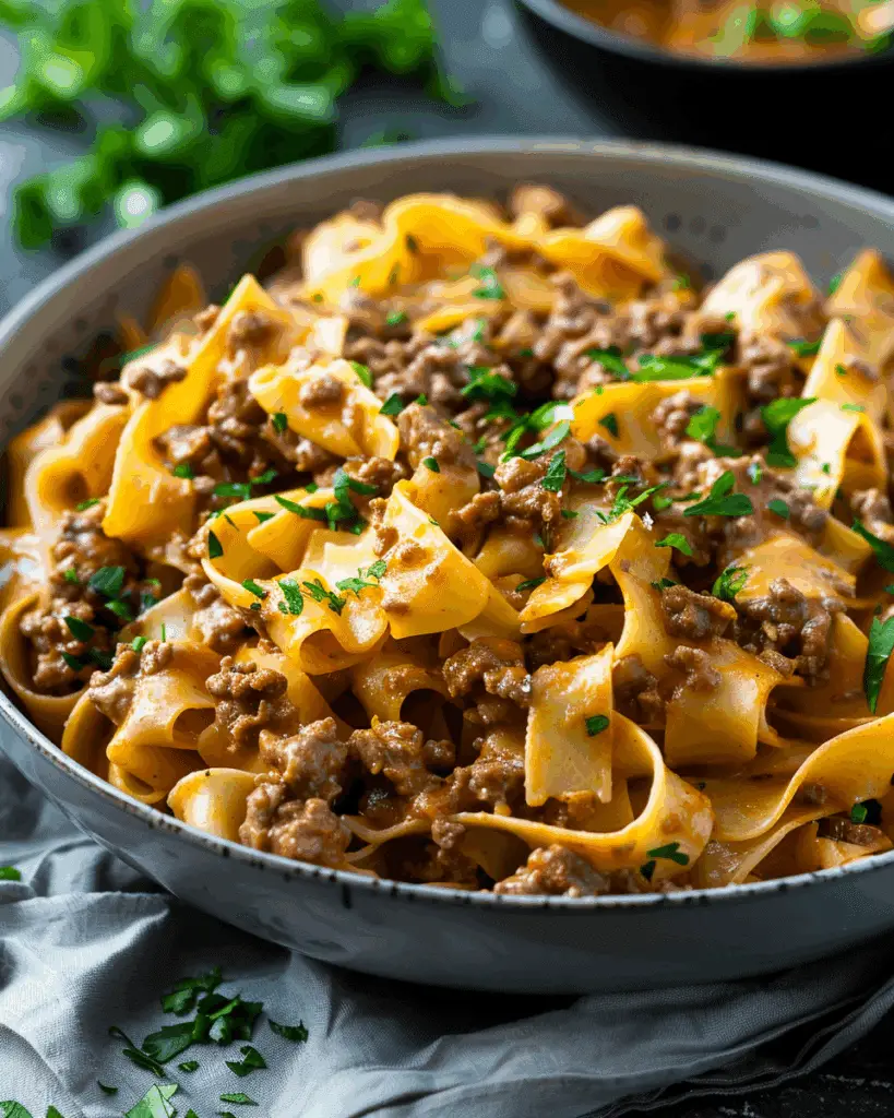 High Protein Creamy Beef Pasta Recipe for Quick Weeknight Dinners