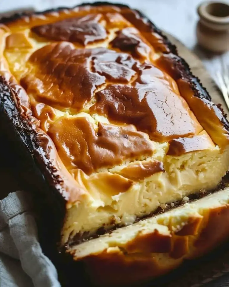 Burnt Basque Cheesecake in a Loaf Pan