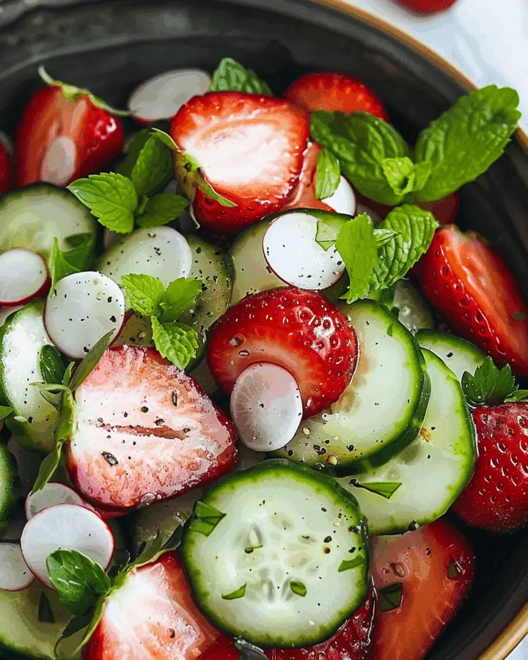 Cucumber Strawberry Salad