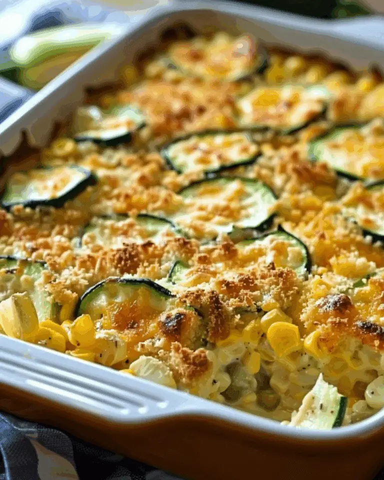 Zucchini Squash & Corn Casserole