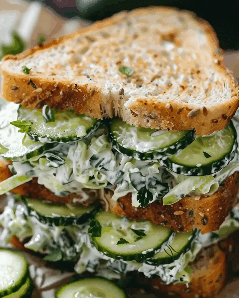 Easy Cucumber Salad Sandwiches