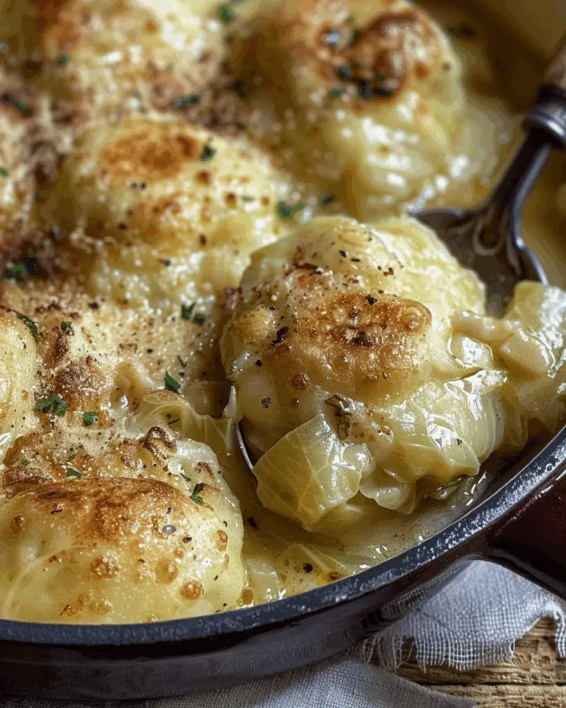 German Cabbage and Dumplings