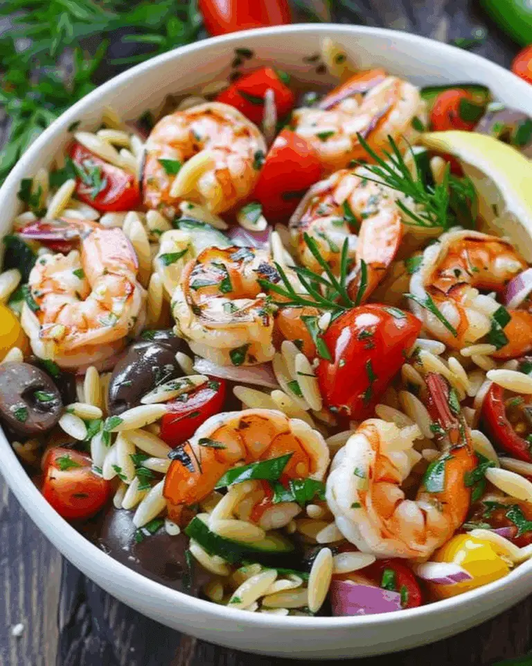 Greek Shrimp Orzo Salad