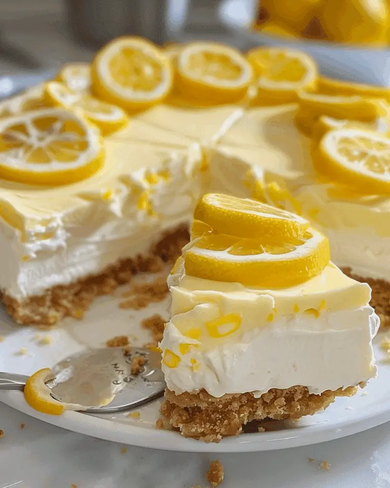 No-Bake Lemon Cheesecake