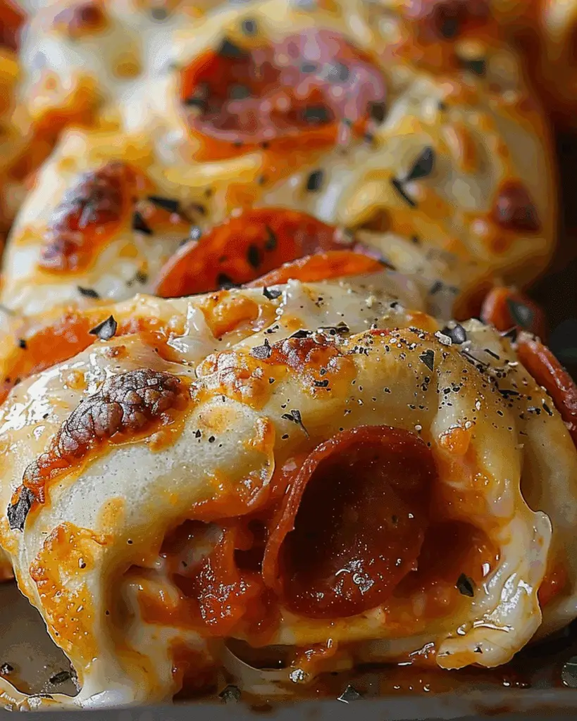High Protein & Low Calorie Pepperoni Pizza Rolls