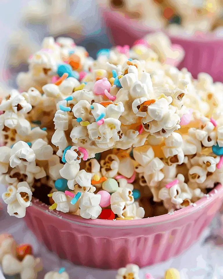 Funfetti Marshmallow Popcorn Treats