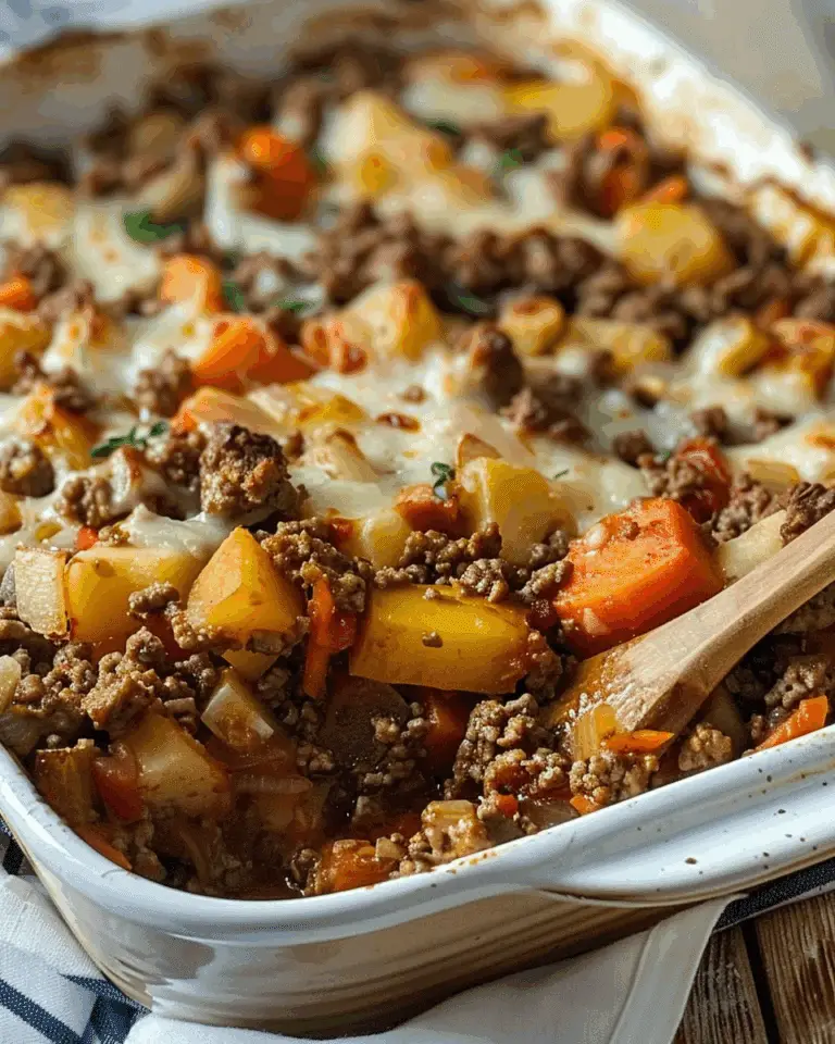 5‑Ingredient Ground Beef and Vegetable Casserole