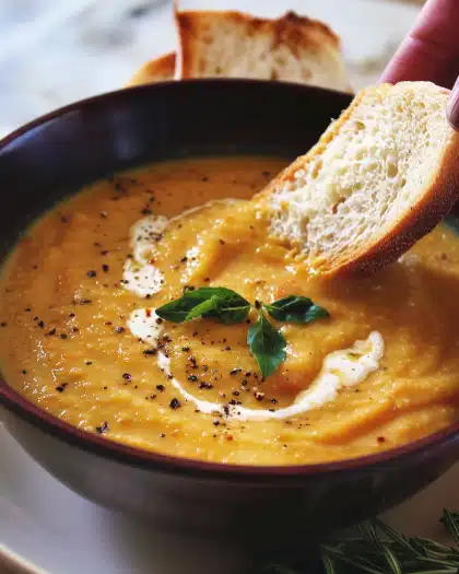 Creamy Roasted Veggie Soup