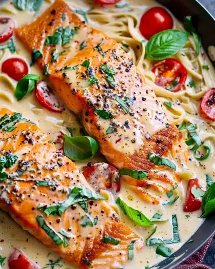 Creamy Tuscan Salmon (30 Minute Dinner!)