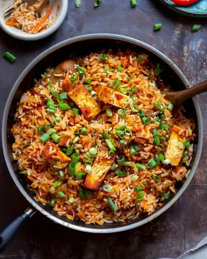 Peanut Gochujang Rice: One Skillet