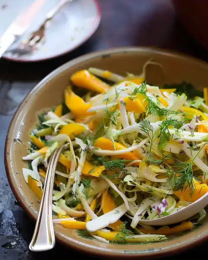 Fennel and Mango Slaw