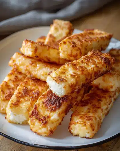 2-Ingredient Cottage Cheese Cheese Sticks