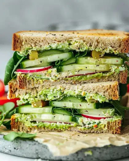 Green Goddess Salad Sandwich