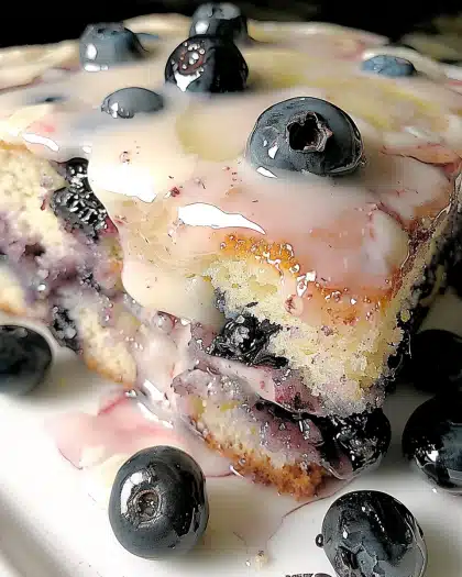 Lemon Blueberry Crazy Cake