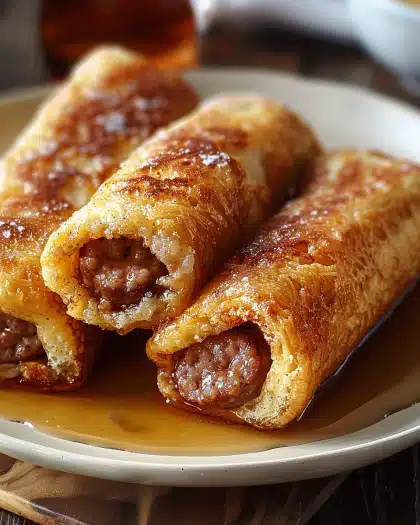 Sausage French Toast Roll-Ups