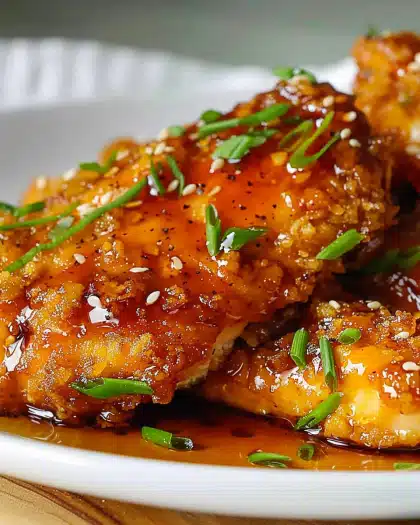Double Crunch Honey Garlic Chicken Breasts