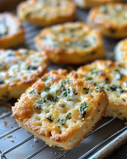 Herb-Infused Cheesy Jalapeño Shortbread
