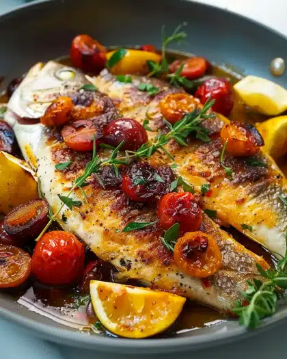 Mediterranean Baked Fish