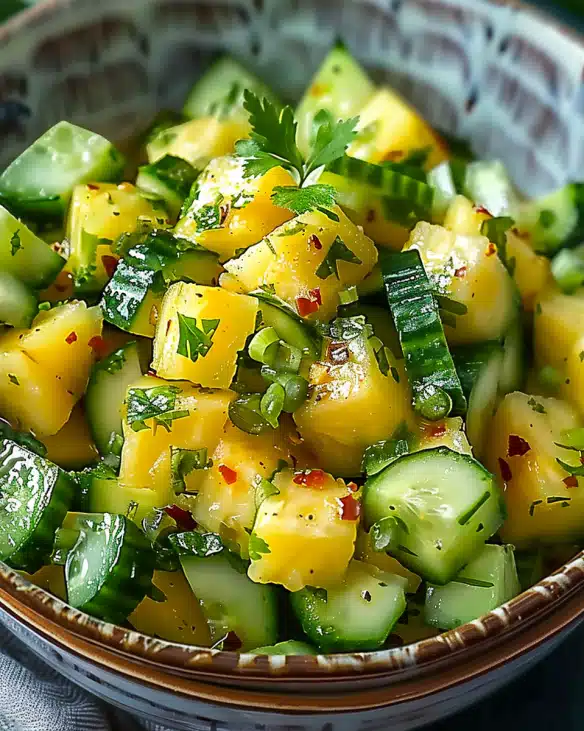 Pineapple Cucumber Salad Recipe That’s Fresh and Juicy