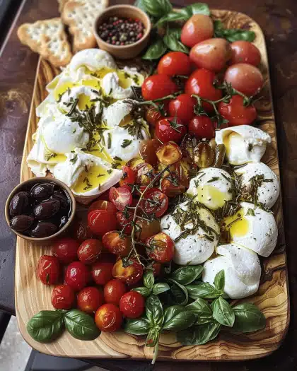 Mediterranean Burrata Board