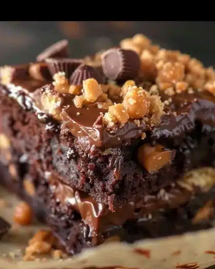 Peanut Butter Cup Dump Cake
