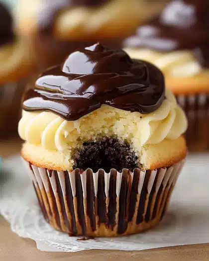 Boston Cream Pie Cupcakes