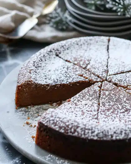 Flourless Gingerbread Greek Yogurt Cake