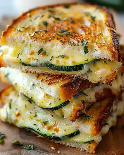 Garlic Butter Zucchini Melt