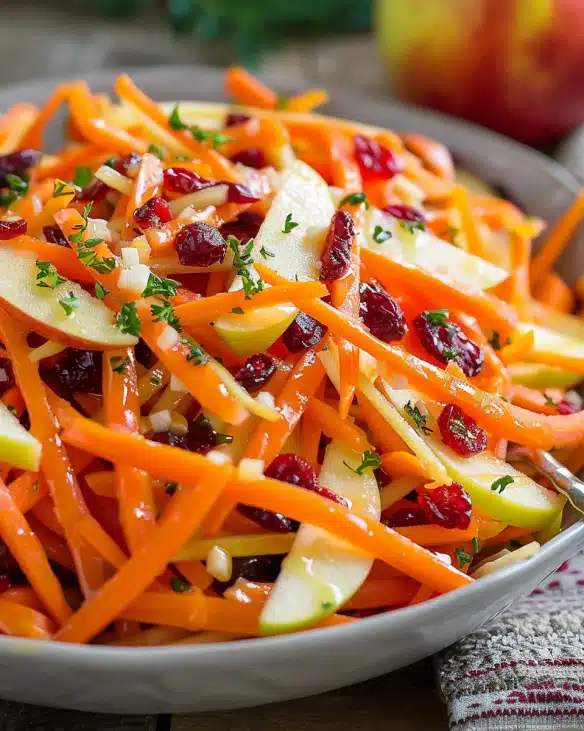 Refreshing Apple Cranberry Carrot Salad