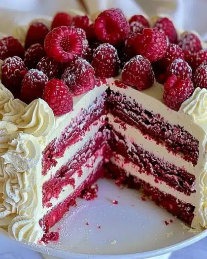 White Chocolate Raspberry Dream Cake – Sweet Easy Recipes Style