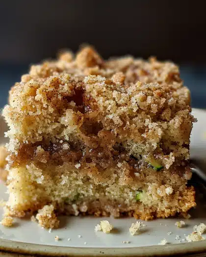 Buttery Cinnamon Zucchini Crumb Cake