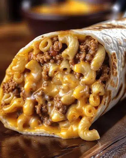Sloppy Joe Mac & Cheese Wrap