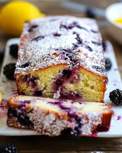 Irresistible Huckleberry Recipes: Lemon Yogurt Loaf Delight