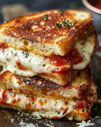 Pizza Grilled Cheese Sandwiches