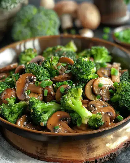 Broccoli and Mushroom Stir Fry Recipe