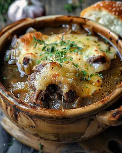 French Onion Short Rib Soup