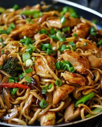 Garlic Chicken Lo Mein