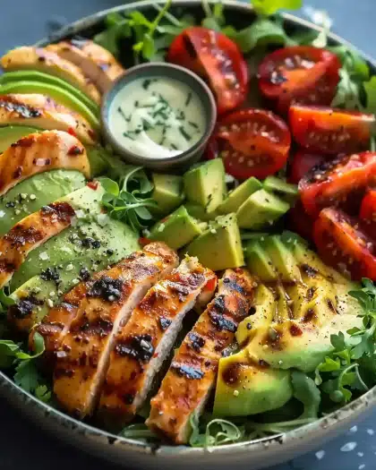 Grilled Chicken & Avocado Salad Bowl
