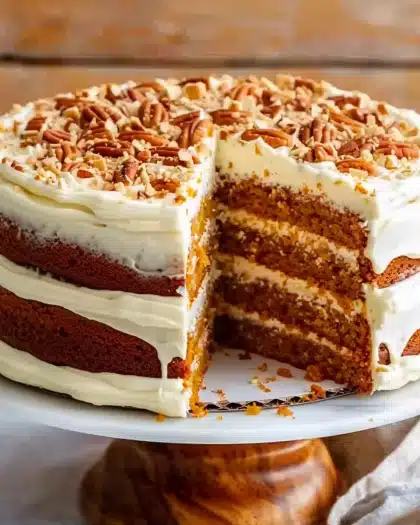 Pumpkin Spice Cake with Cream Cheese Frosting